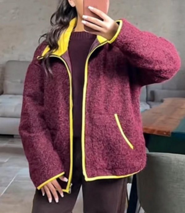 Veste tendance bordeaux