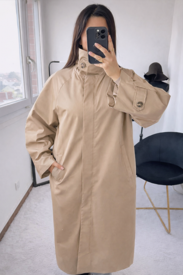 Veste imperméable beige