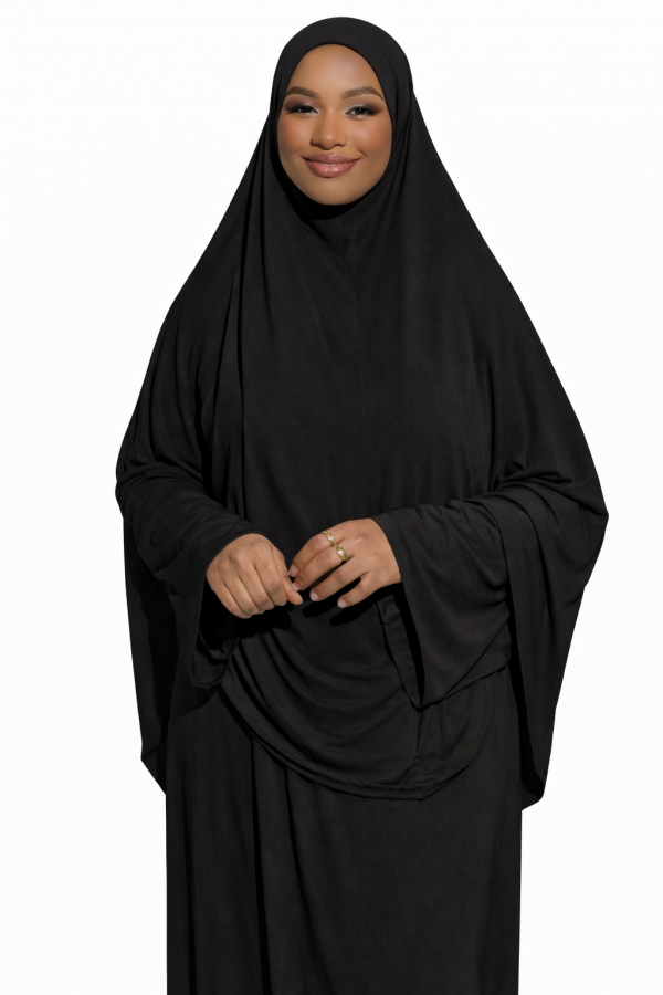 Abaya khimar noir