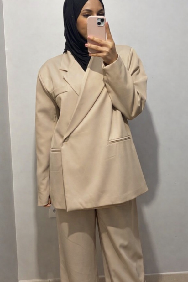Ensemble blazer taupe