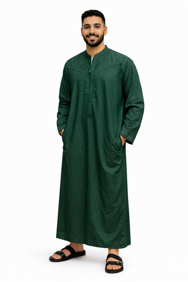 Qamis homme vert