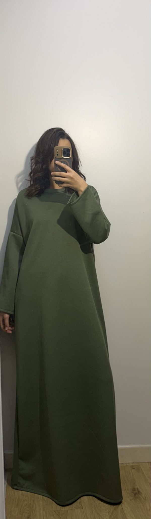 Robe sweat t-shirt kaki
