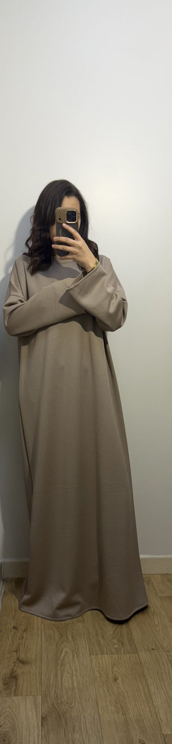 Robe sweat-shirt  taupe