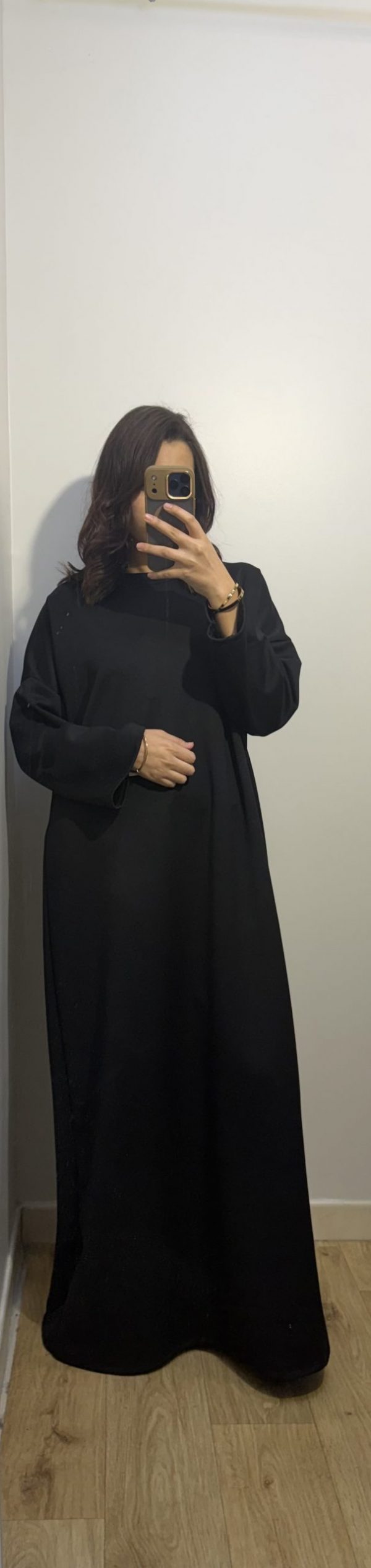 Robe sweat-shirt noir