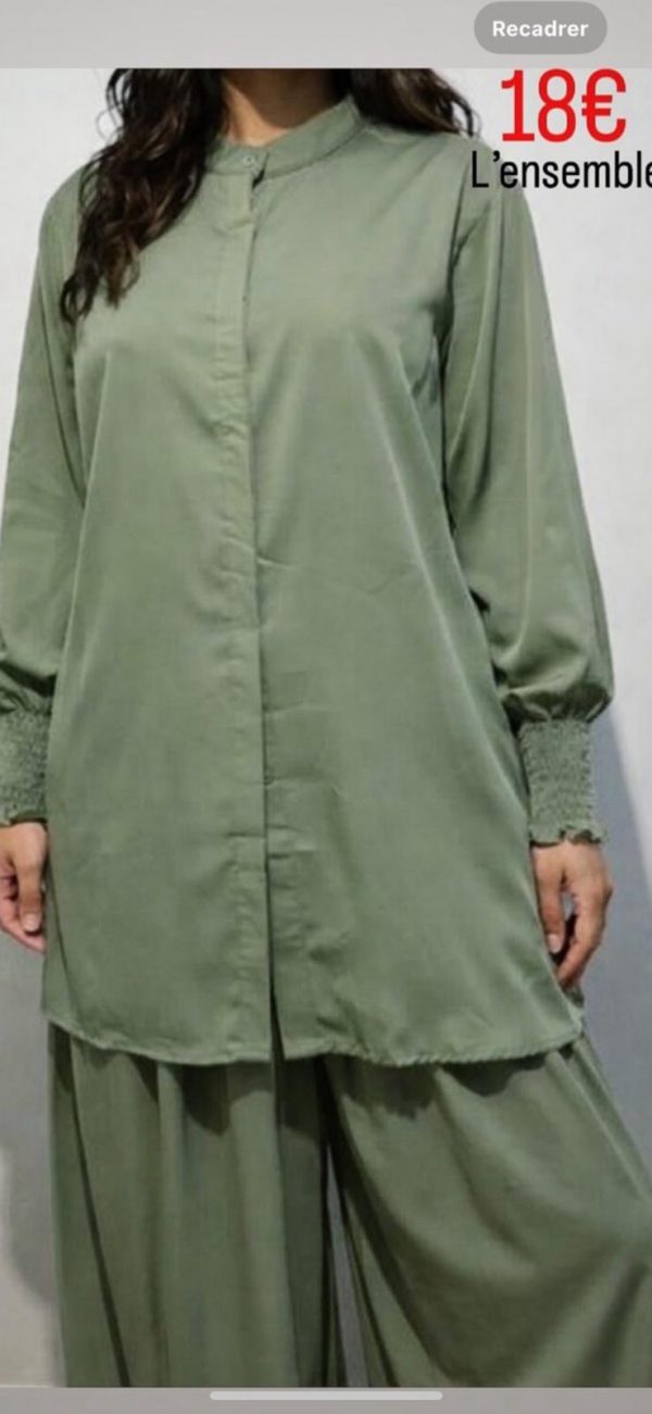 Ensemble soie de médine avec poche