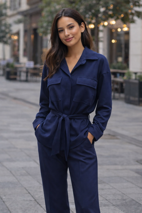 Saharienne  bleu marine