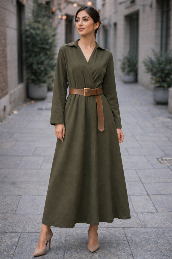 Robe kaki