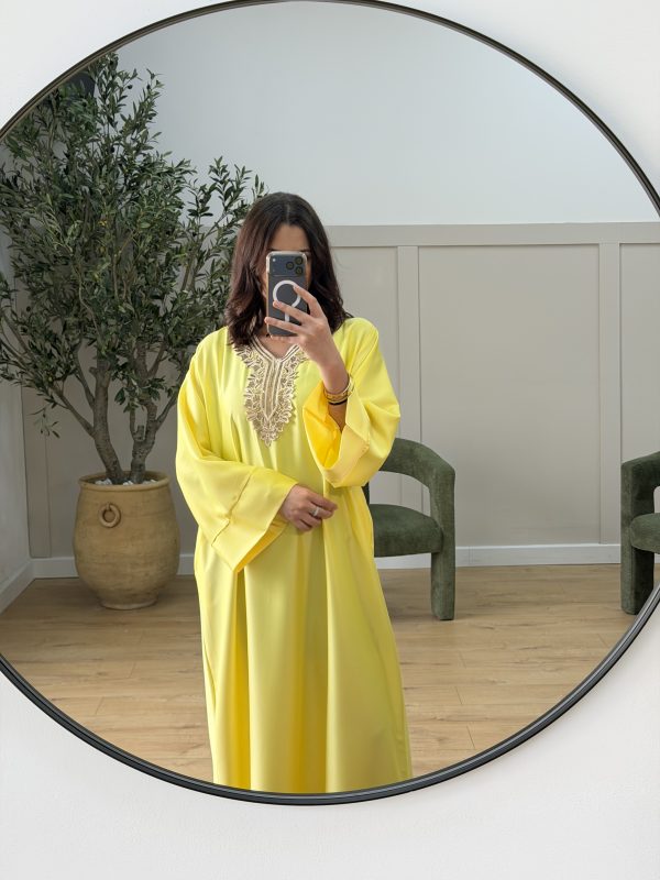 Robe Khadija jaune