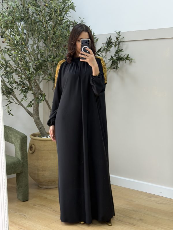 Robe strass noir