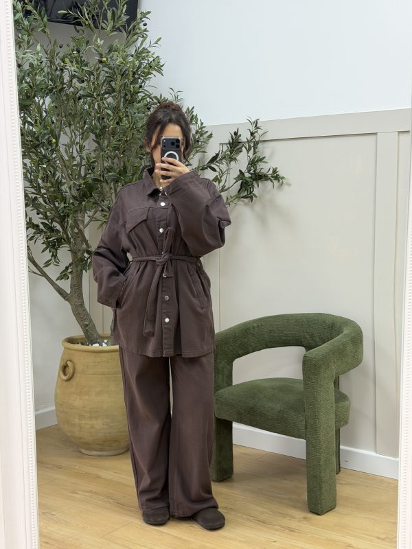 Ensemble jeans marron