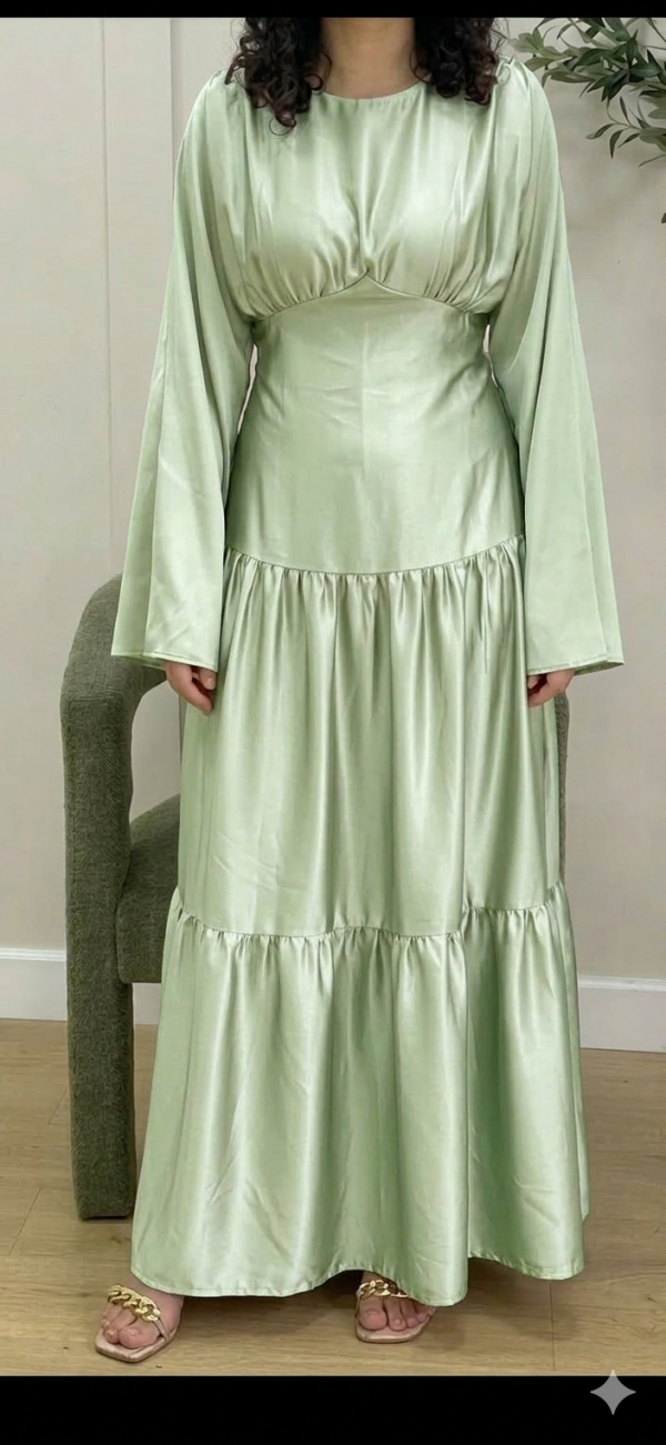Robe longue vert