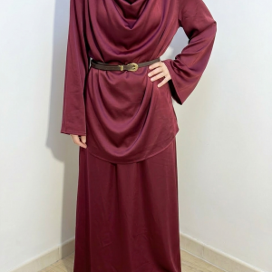 Ensemble jupe bordeaux