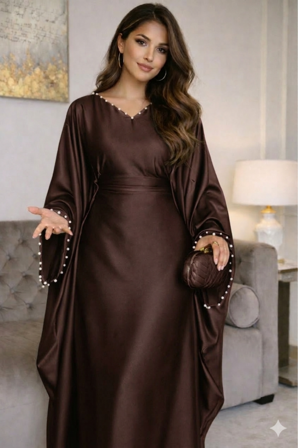 Robe perlé choco