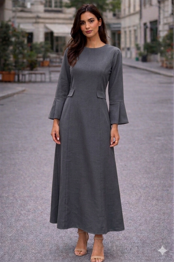 Robe Zeineb gris