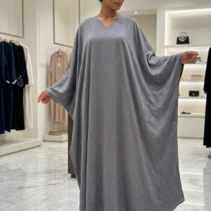 Robe strass gris