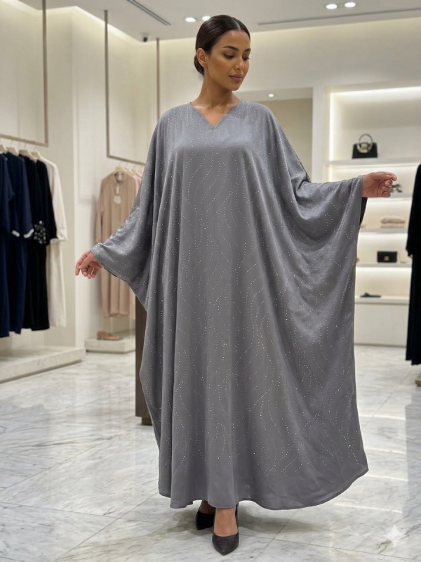 Robe strass gris