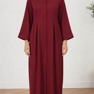 Robe longue bordeaux