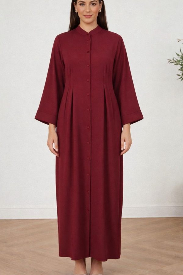 Robe longue bordeaux