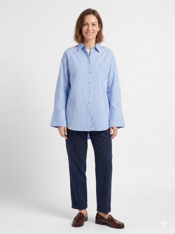 Chemise coton oversize