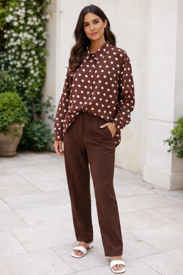 Chemise a pois