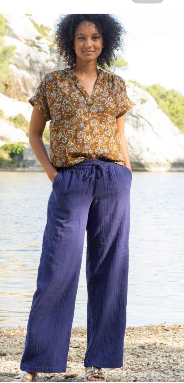 Pantalon gaze de coton
