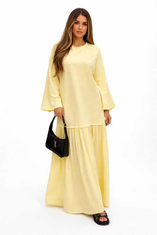 Robe longue Sènaya manches longues