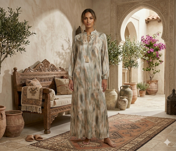 Robe longue imprimé