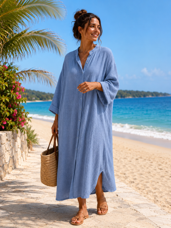 Robe gaze de coton