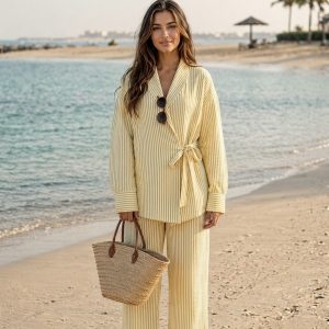 Ensemble croisée Imane rayée